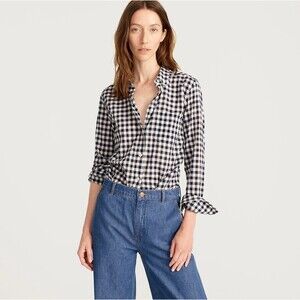 J. Crew Classic Fit Shirt Crinkle Gingham